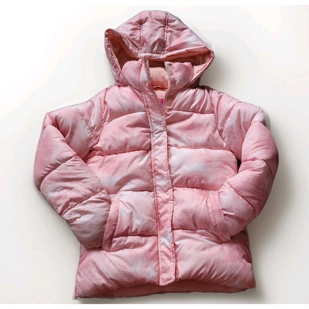 New Without Tags Girl's CB Sports Kids Pink Tie Dye Puffer Jacket Medium 10/12‎